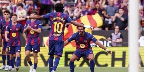 亚马尔第40分钟进球 西甲第33轮巴萨主场1比0胜维戈塞尔塔