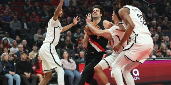 杨瀚森4分3板卡马拉35分 阿夫迪亚18+5开拓者35分大胜篮网