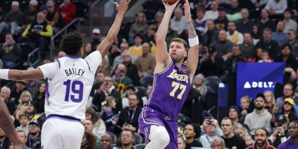 东契奇45+11+14詹姆斯28+7 湖人胜爵士