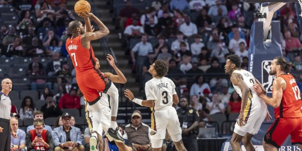 季前赛-杜兰特15分锡安13+4 火箭险胜鹈鹕