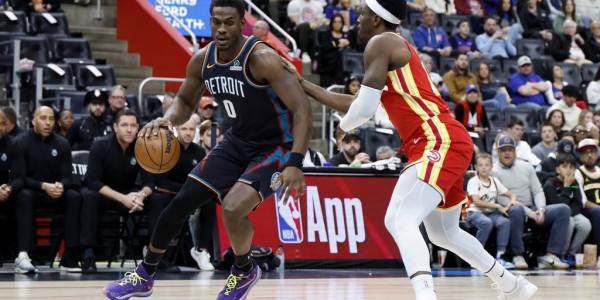 杰伦约翰逊27+8+12 杜伦26+14+失绝杀活塞加时负老鹰