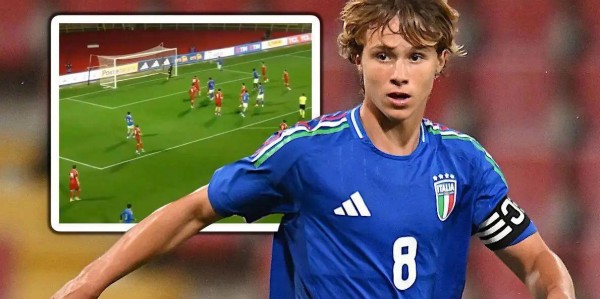 米兰17岁青训闪耀U19国家队，身价3个月涨80%，下赛季有望踢意甲