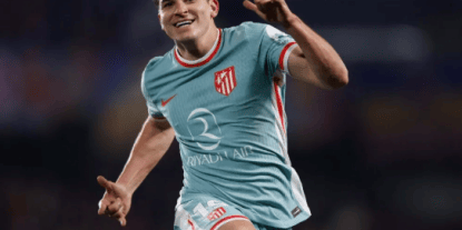 马竞2-1国米：阿尔瓦雷斯进球VAR判定手球非故意