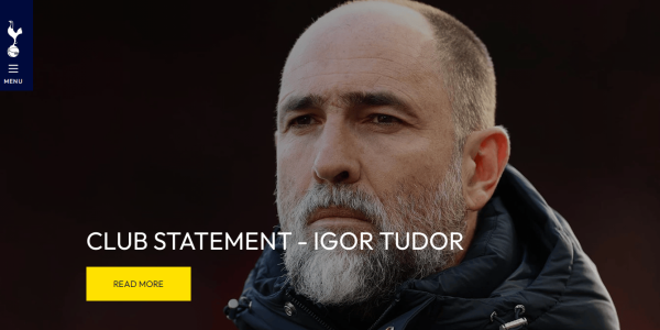 官方：热刺宣布主帅图多尔下课 仅执教44天取1胜1平5负