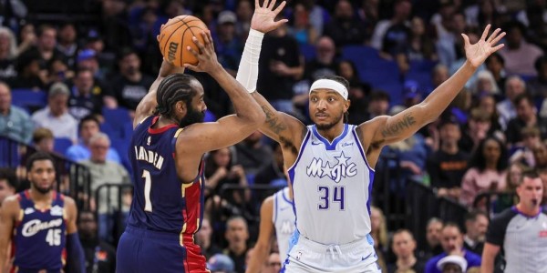 哈登空砍30分班凯罗25分 魔术击败骑士5连胜