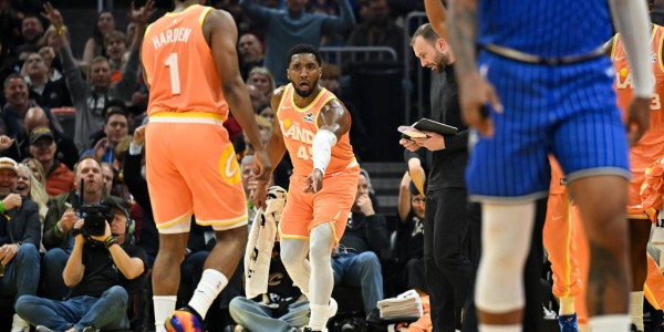 米切尔42分哈登26+7 班凯罗36分骑士胜魔术