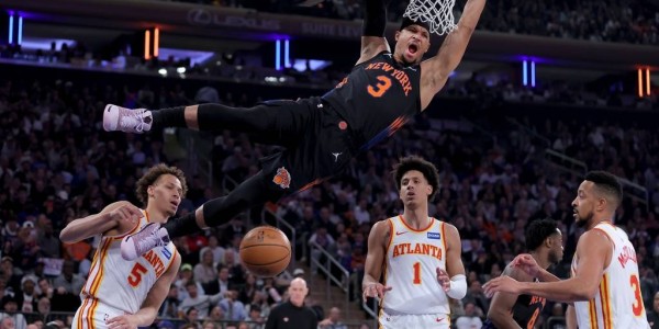 麦科勒姆32+6布伦森29+7 老鹰逆转尼克斯扳平总分1-1