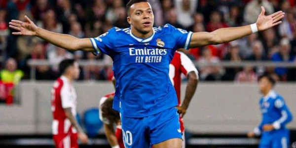 姆巴佩欧冠大四喜助皇马客场惊险4-3战胜奥林匹亚科斯