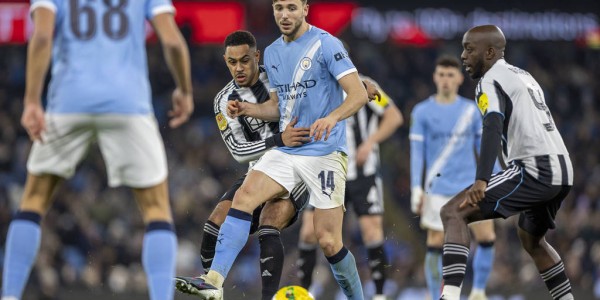 联赛杯-马尔穆什双响 曼城总分5-1纽卡晋级决赛