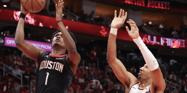 杜兰特26+10&amp;三分绝杀布克27分 火箭赛季三杀太阳